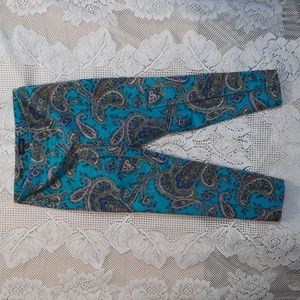 Talbots Ladies Signature paisley Dressy pants sz 8